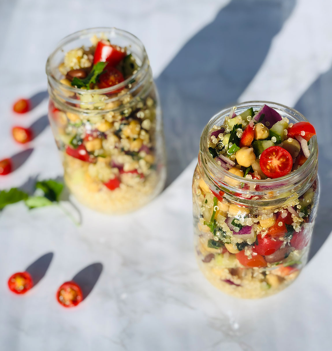 Chickpea Quinoa Protein Jazzy Jars - i love plants